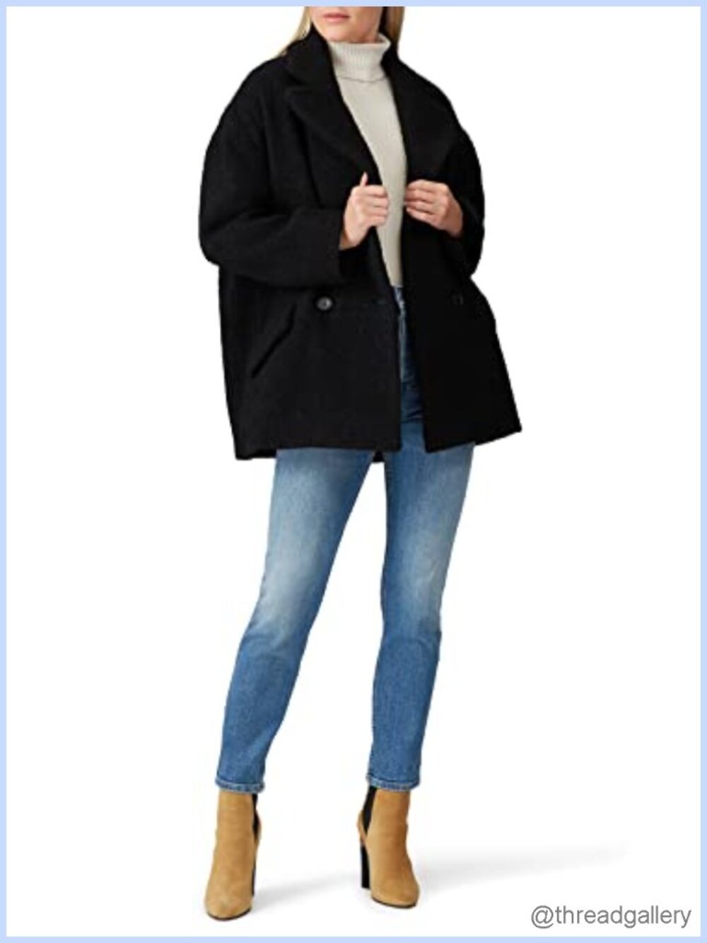 Wool Pea Coat Classic Partial Lining